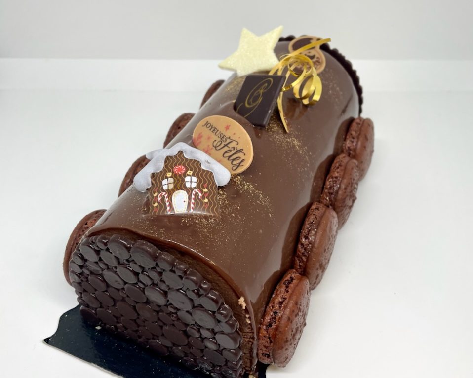 Bûche Craquelin © Pâtisserie Grandvoinnet