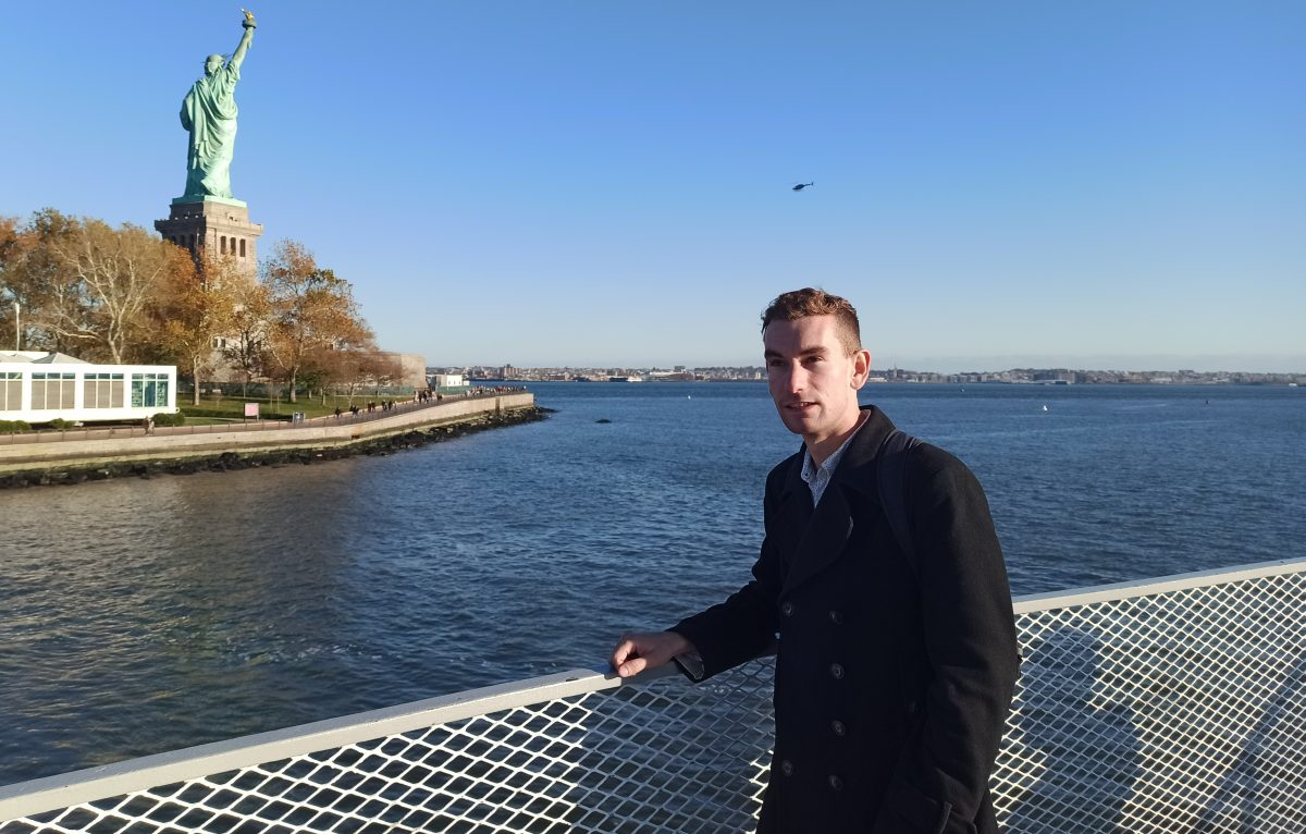 Une exposition située dans le piédestal de la statue de la Liberté à New York évoque Jules Grévy. © Anthony Soares