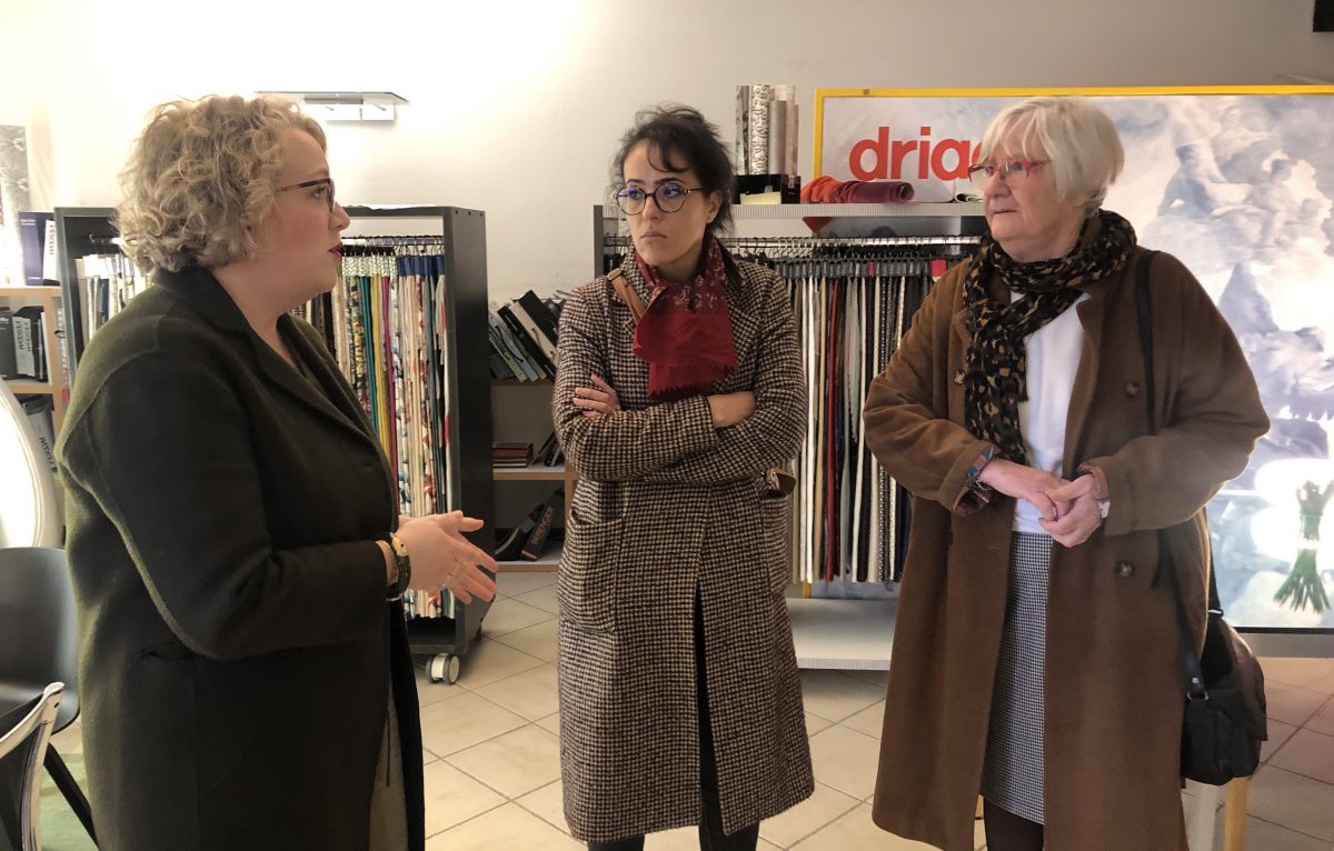 Géraldine Dubail, gérante d'entreprise, Nabia Hakkar-Boyer, conseillère régionale de Bourgogne Franche-Comté et Danièle Dulmet, présidente d’initiative Bourgogne Franche-Comté.  © Alexane Alfaro