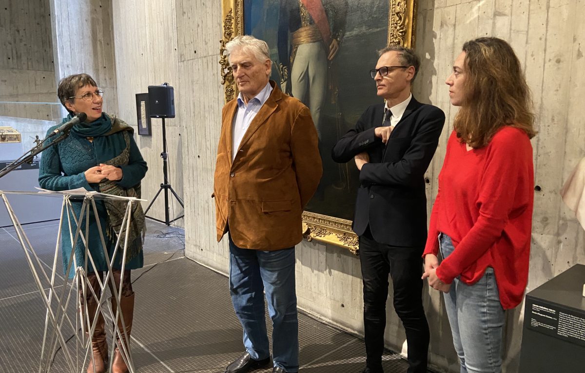 Anne Vignot, Léonard Giannada, Hugues Herpin et Aline Chassagne. © Charles Perrin