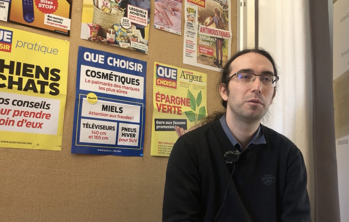 Benjamin Capelli, juriste pour l'UFC Que choisir à Besançon. © Alexane Alfaro