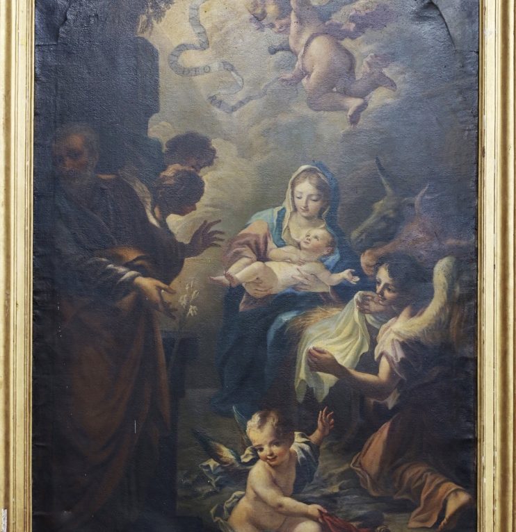 La nativité du XVIIIe siècle, exposé dans la chapelle du centre diocésain à Besançon.  ©