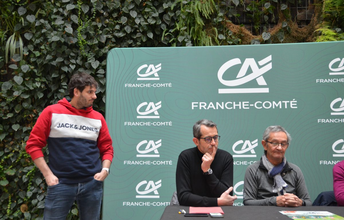 Lucas Gruber, secrétaire du Fort'Trail et directeur de la course, Sylvain Poirier et Patrice Hennequin.  © Eva Bourgin