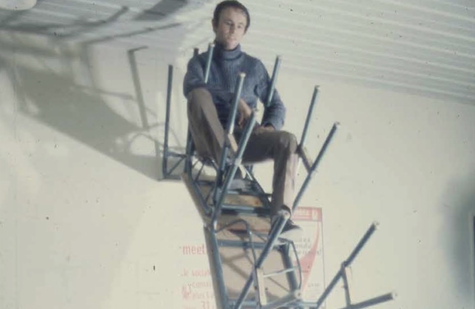 Exercice de construction lors des cours de Jean Aubert à l'Institut de l'urbanisme, Université de Vincennes, 1972. Archives d'architecture du XXe siècle - Cité de l'architecture & du patrimoine. ©