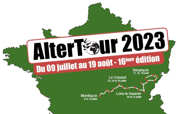 Etapes de l'Altertour de France 2023 en Franche-Comté  © altercampagne.net