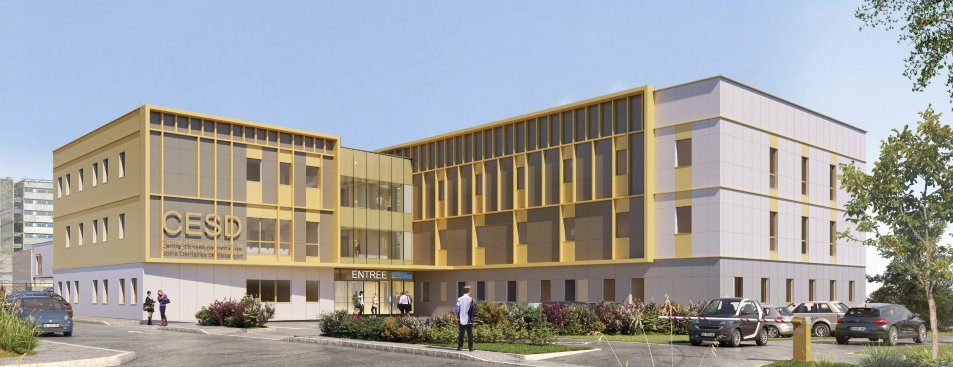 Le futur centre d’enseignement et de soins dentaires, ouvrira dès la rentrée 2024. © CHU Besançon