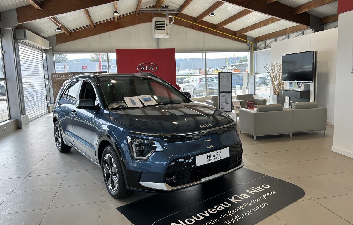 Le nouveau modèle hybride E-Niro. © Groupe Kia