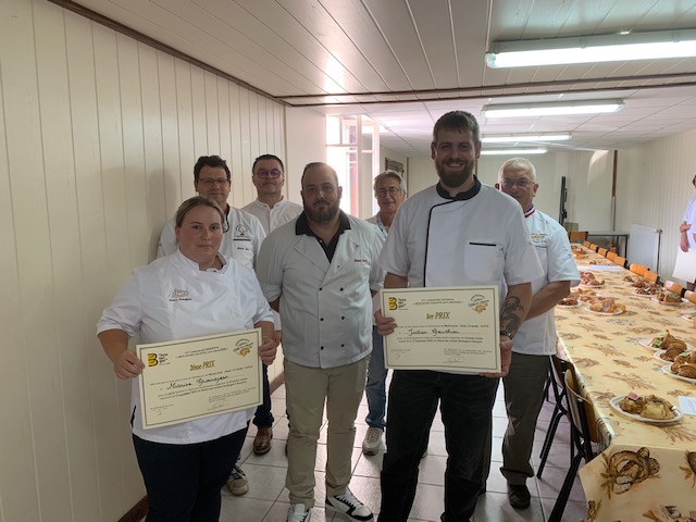 Les trois premiers du concours Galette. ©  Union patronale boulangerie du Doubs