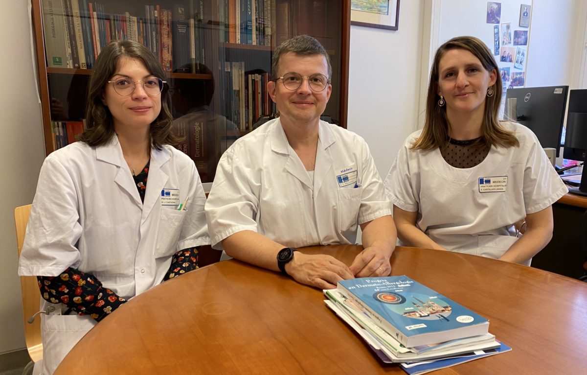 Dr Julie Castagna, Dr Fabien Pelletier et Dr Florence Castelain de l’unité transversale d’allergologie du CHU de Besançon. © Alexane Alfaro