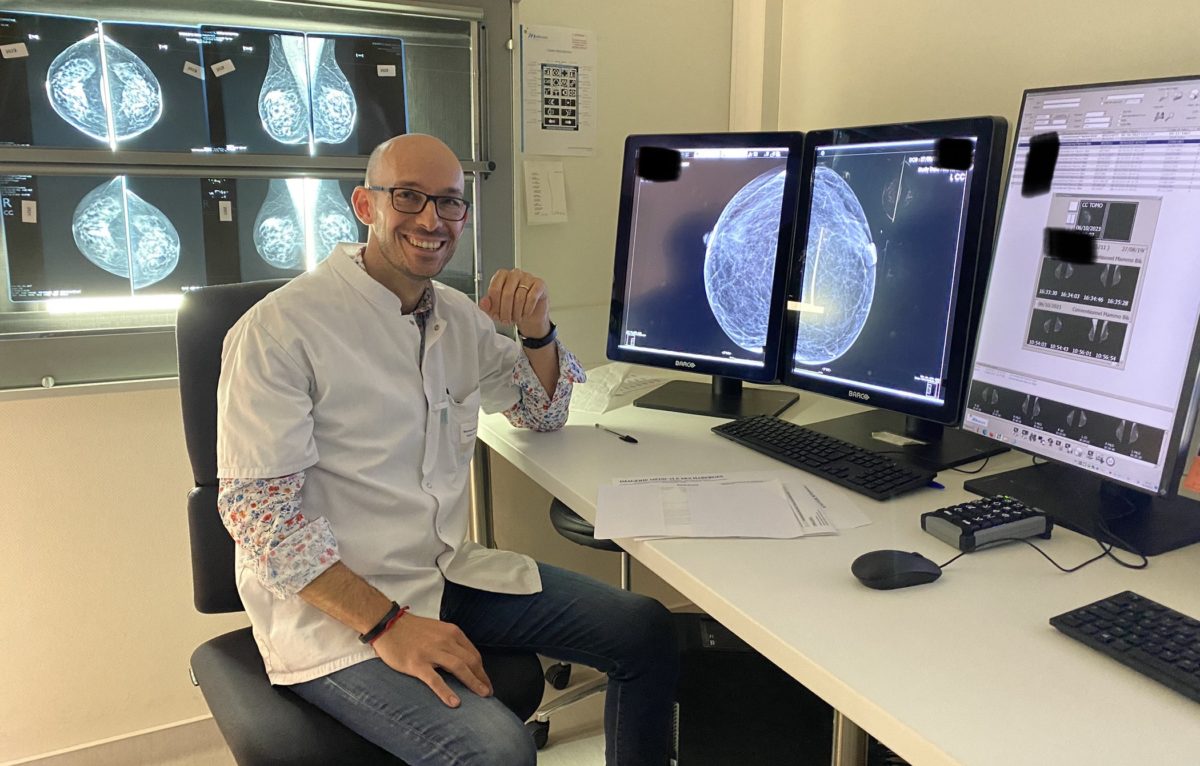 Julien Puget, radiologue à Vesoul, s'occupe des mammographies et des échographies lorsqu'un homme est atteint par le cancer du sein.  © Julien Puget 