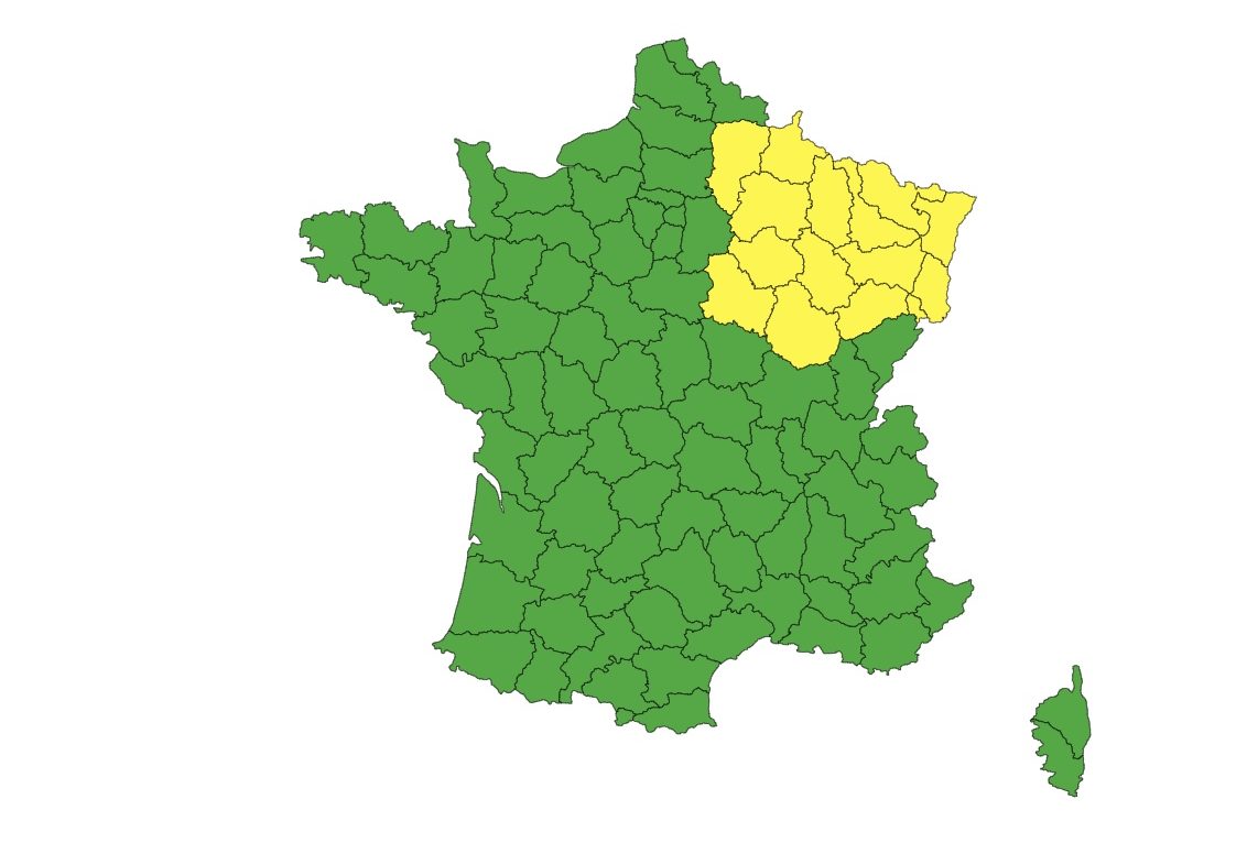 Mardi 3 octobre 2023. © Météo France