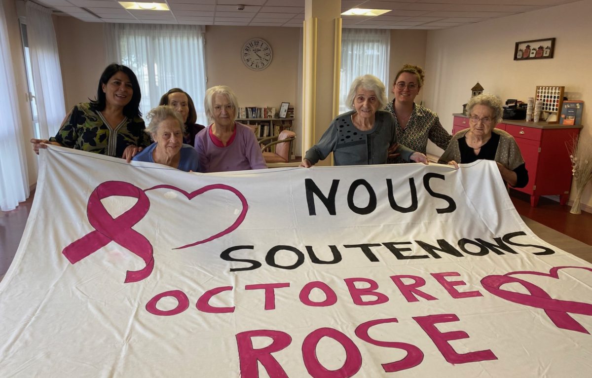 Une Action Octobre Rose Men e L Ehpad Des Quatre Tilleuls De Besan on 
