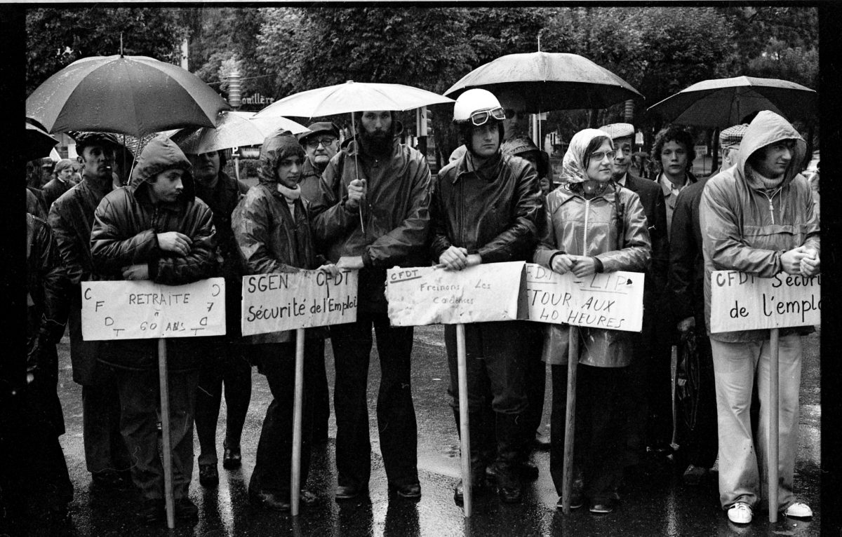 Marche du 29 septembre 1973, tirage photographique © Marc Paygnard, collection privée