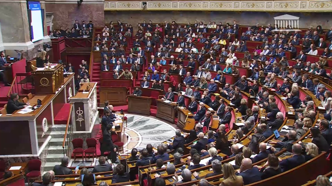 Vote de la loi immigration (19 décembre 2023) © Capture d'écran Assemblée nationale