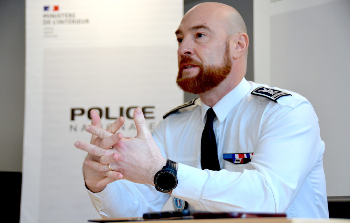 Yves Cellier, directeur interdépartemental de la police nationale. © Cassandre B.