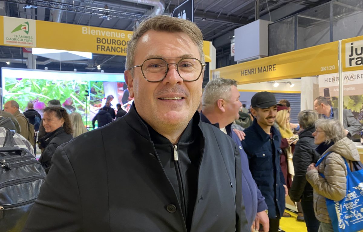 Jacques Barnachon, chef étoilé du restaurant gastronomique de l’Etang du Moulin à Bonnétage, le 27 février 2024 au Salon international de l'agriculture à Paris ©