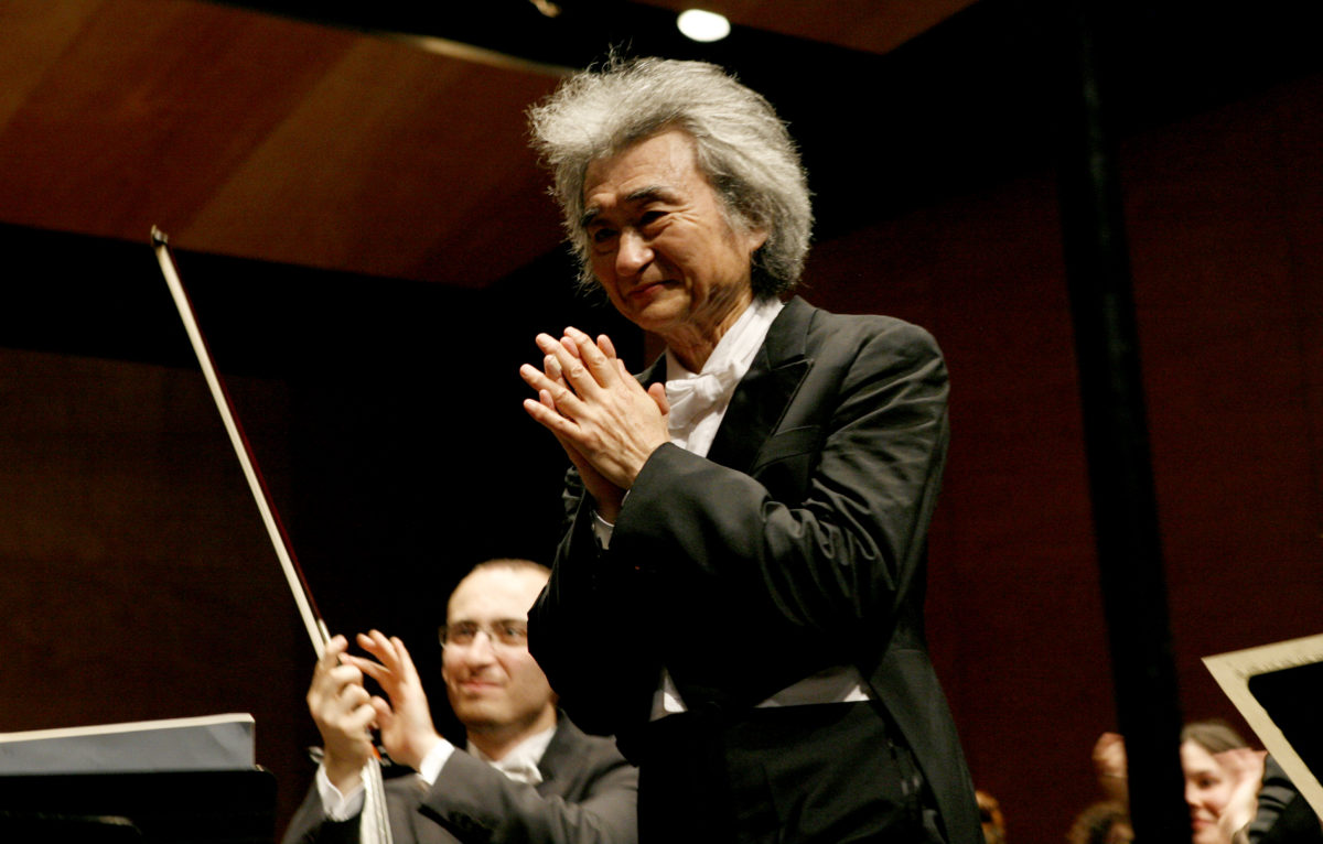 Seiji Ozawa au Festival de musique de Besançon en 2007. © Yves Petit