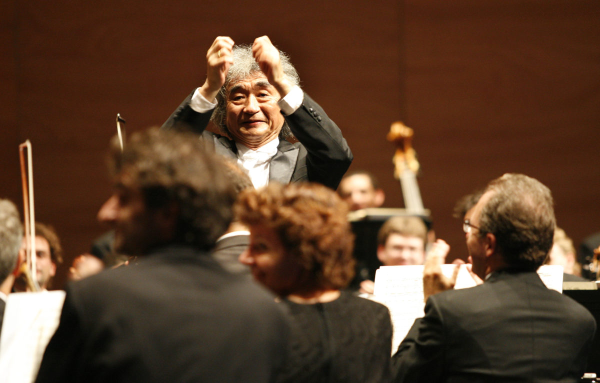 Seiji Ozawa au Festival de musique de Besançon en 2007. © Yves Petit