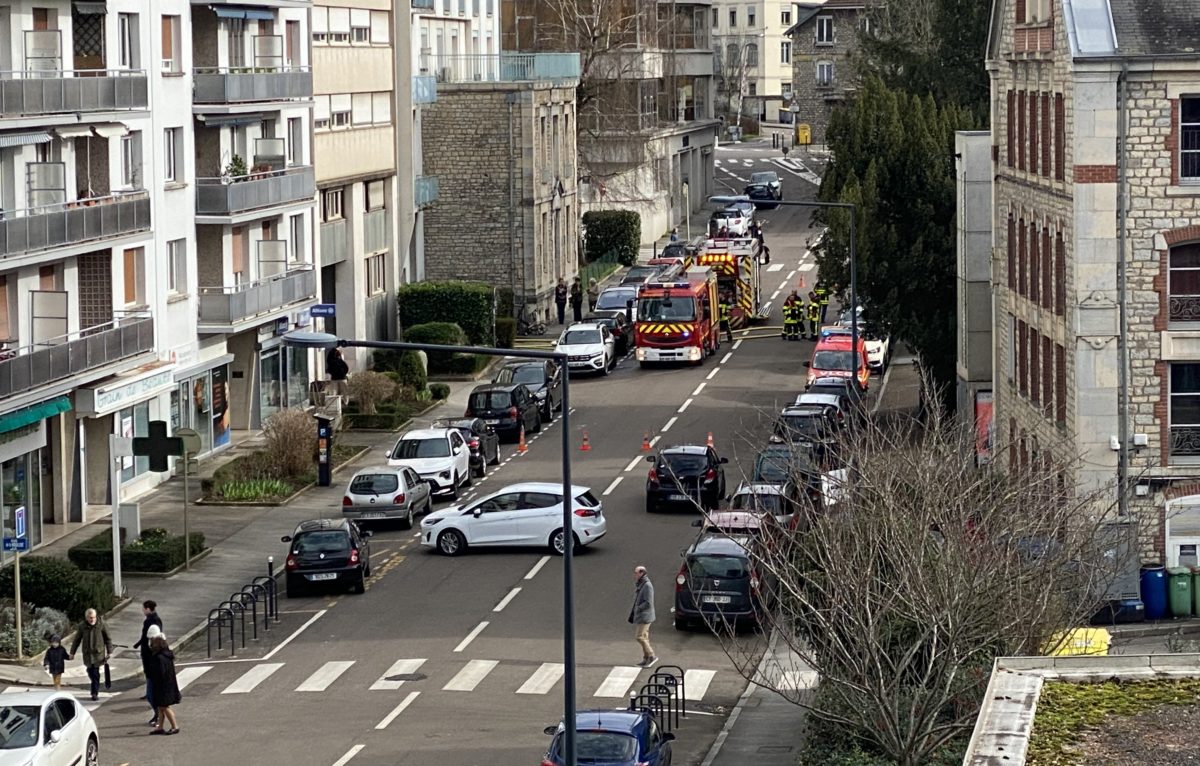 Incendie rue de la Mouillère le dimanche 25 février 2024. © Alexane Alfaro