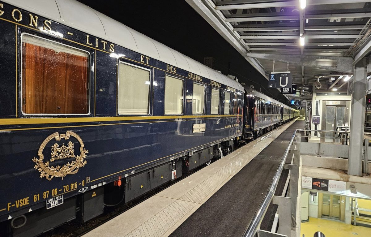 Le train l'Orient Express en gare de Besançon-Viotte ce 13 mars 2024 © Nicolas Guillaume