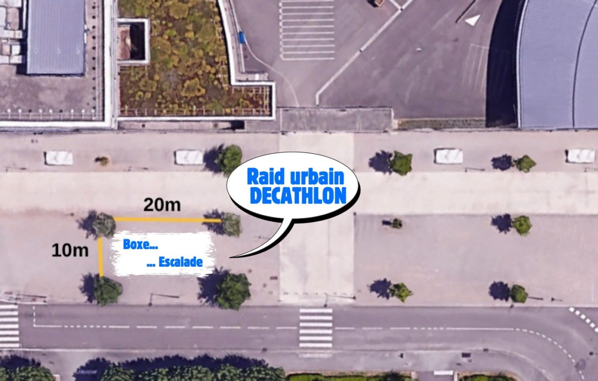 Les emplacements des activités proposées par DECATHLON © DECATHLON