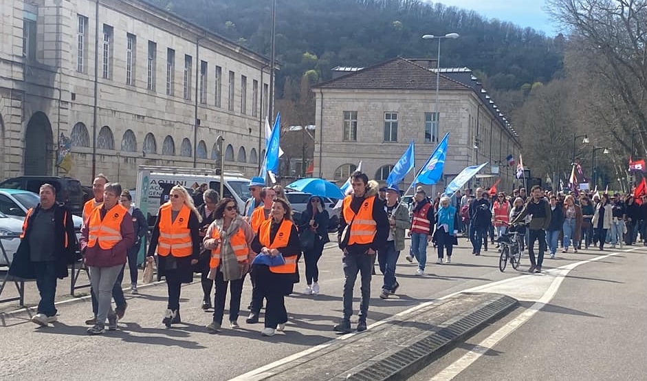 images du 19 mars 2024 © Cfdt Santé Sociaux Doubs/ Facebook