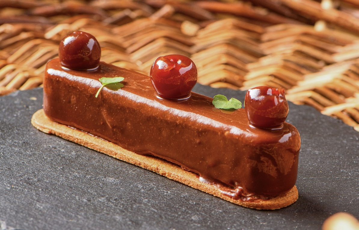 Finger chocolat et Griottines® de Fougerolles signé Blanche Loiseau © Photo William B/ComtoisjeCuisine