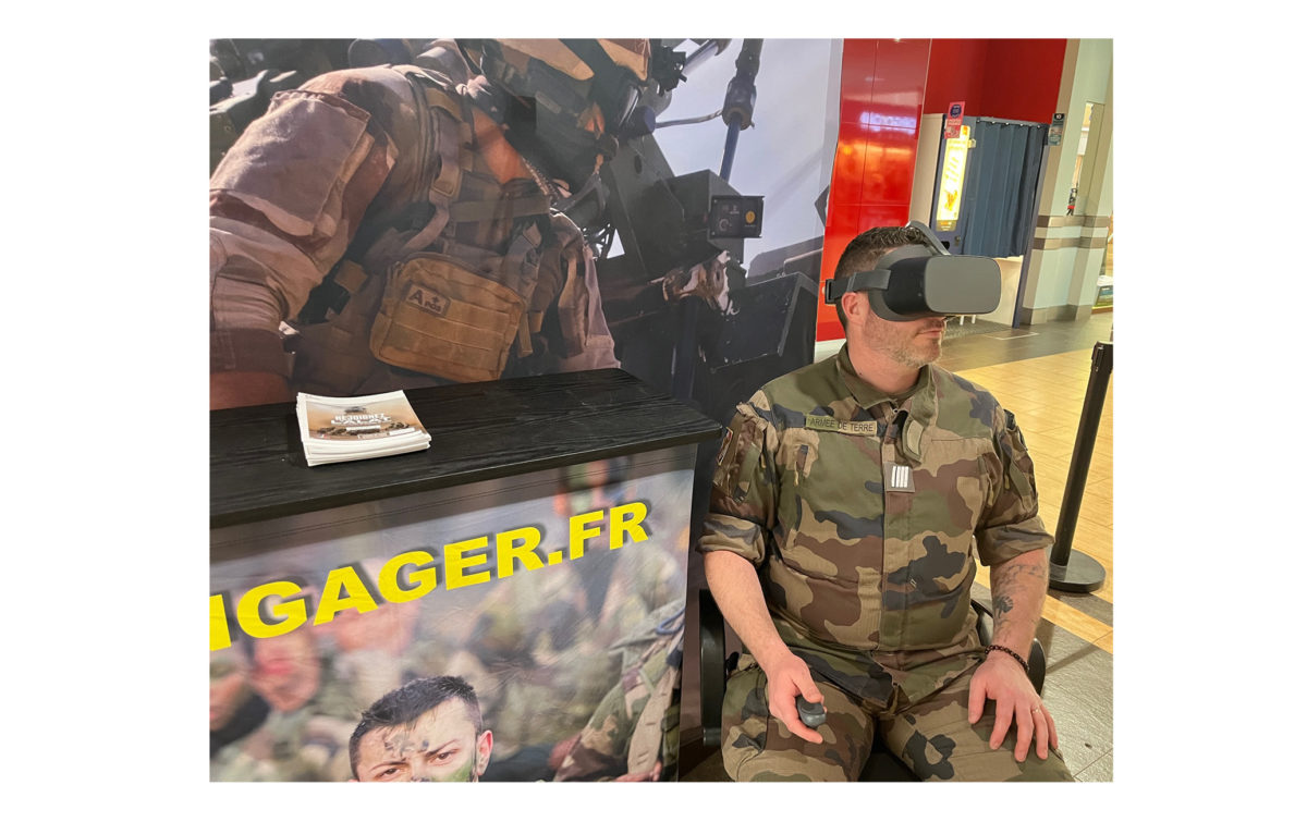 piloter en réalité virtuelle © Armée de terre