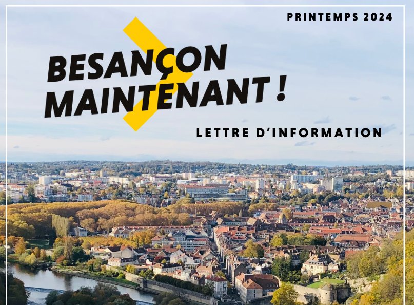 Capture d'écran revue Besançon Maintenant printemps 2024 © Besançon Maintenant 