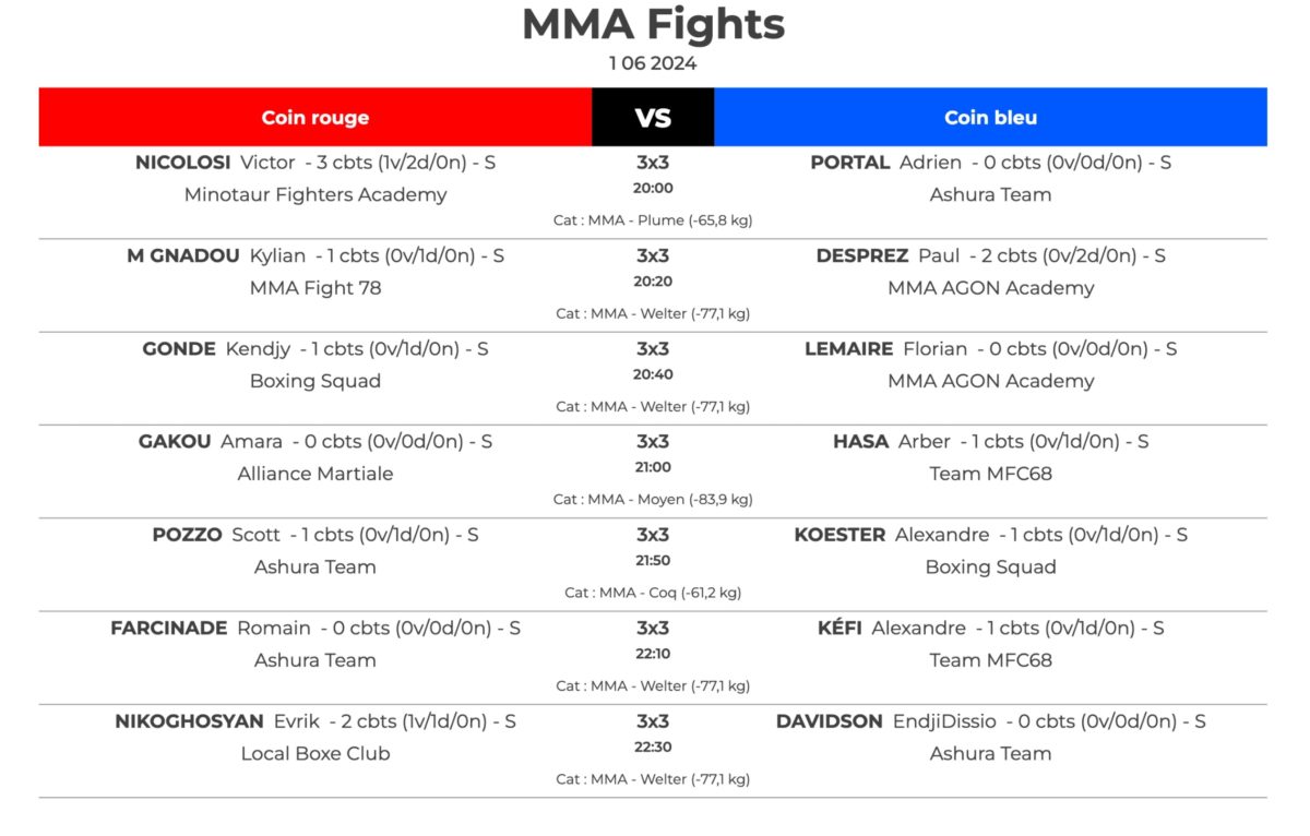  © Local boxe club