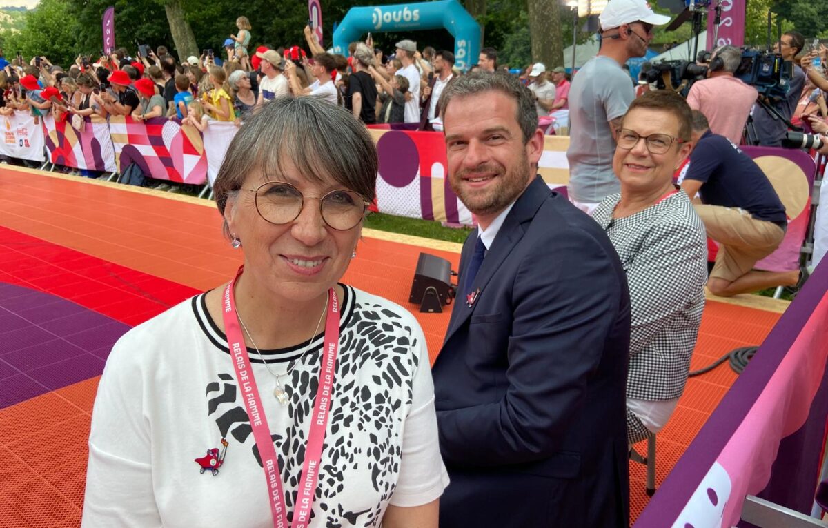 Anne Vignot, maire de Besançon, Rémy Bastille, préfet du Doubs et Christine Bouquin, présidente du Département du Doubs. © Alexane Alfaro