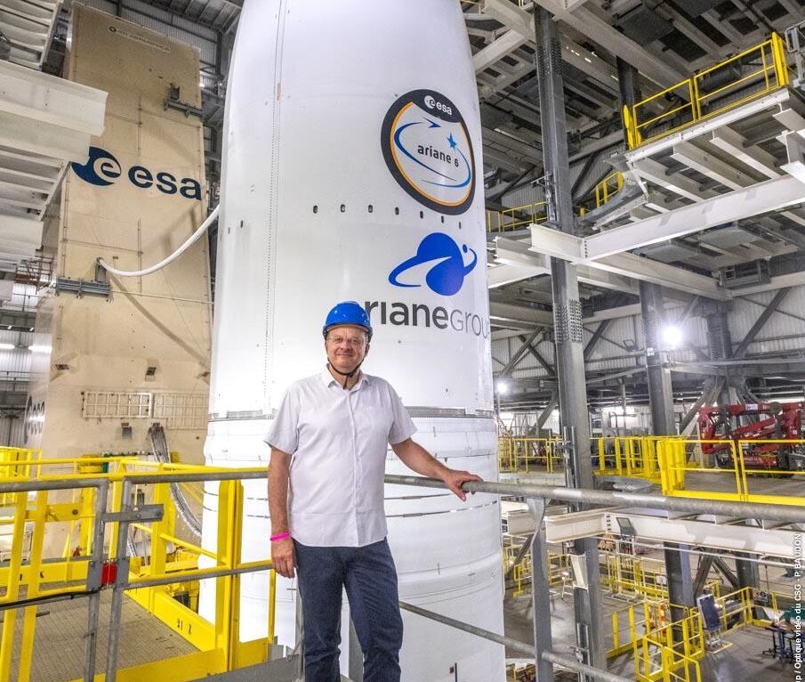Christophe Grudler au lancement d'Ariane 6. © DR