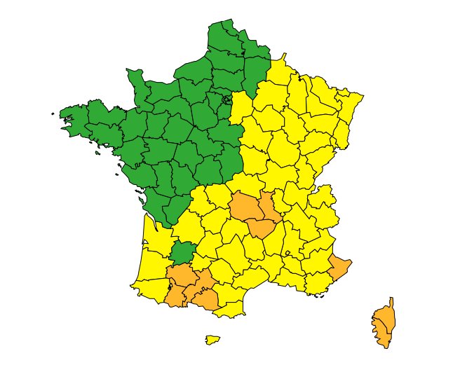 Mercredi 14 août 2024 © Météo France