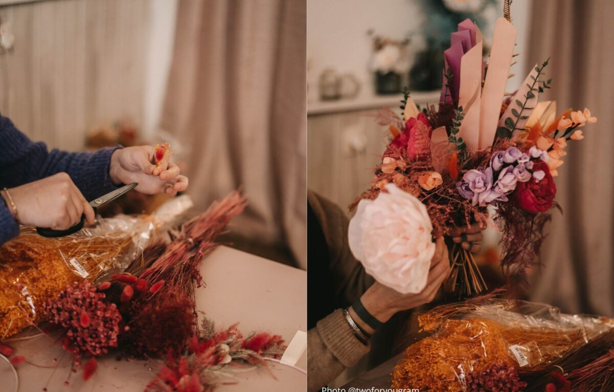 Des ateliers pour créer  des bouquets durables © Twoforyougram