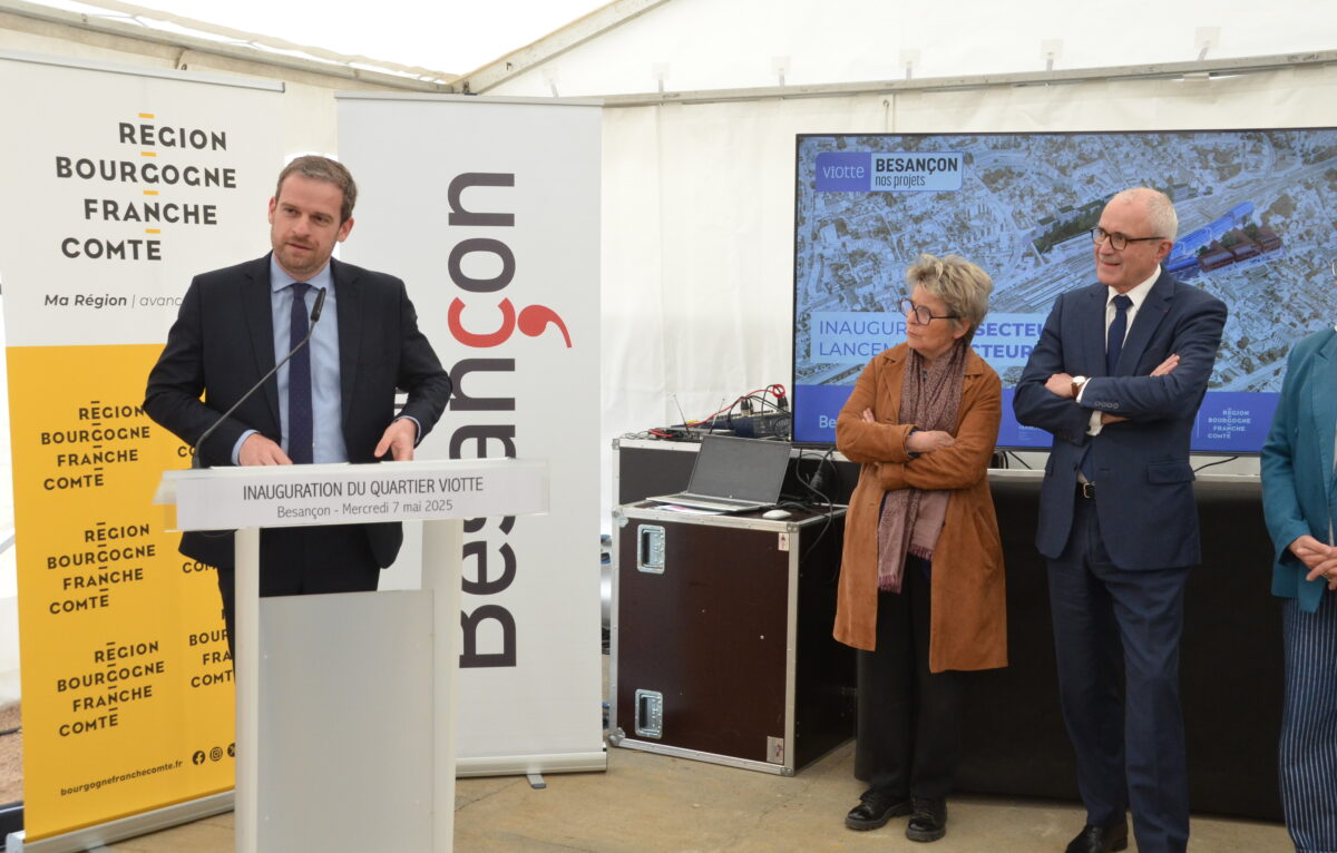 Rémi Bastille, Marie-Guite Dufay et Paul Mourier © Alexane Alfaro