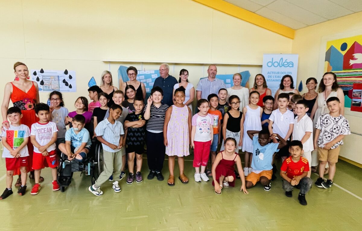 Les élèves de CP et CE1 de l’école élémentaire publique Les Sorbiers à Dole © Dolea
