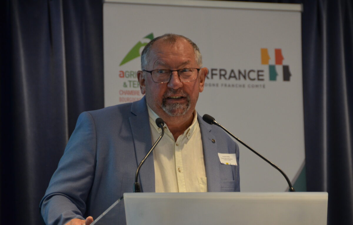 Christian Morel, vice-président en charge de l'agriculture, la viticulture et l'agroalimentaire au Conseil régional de Bourgogne-Franche-Comté.  © Élodie R.