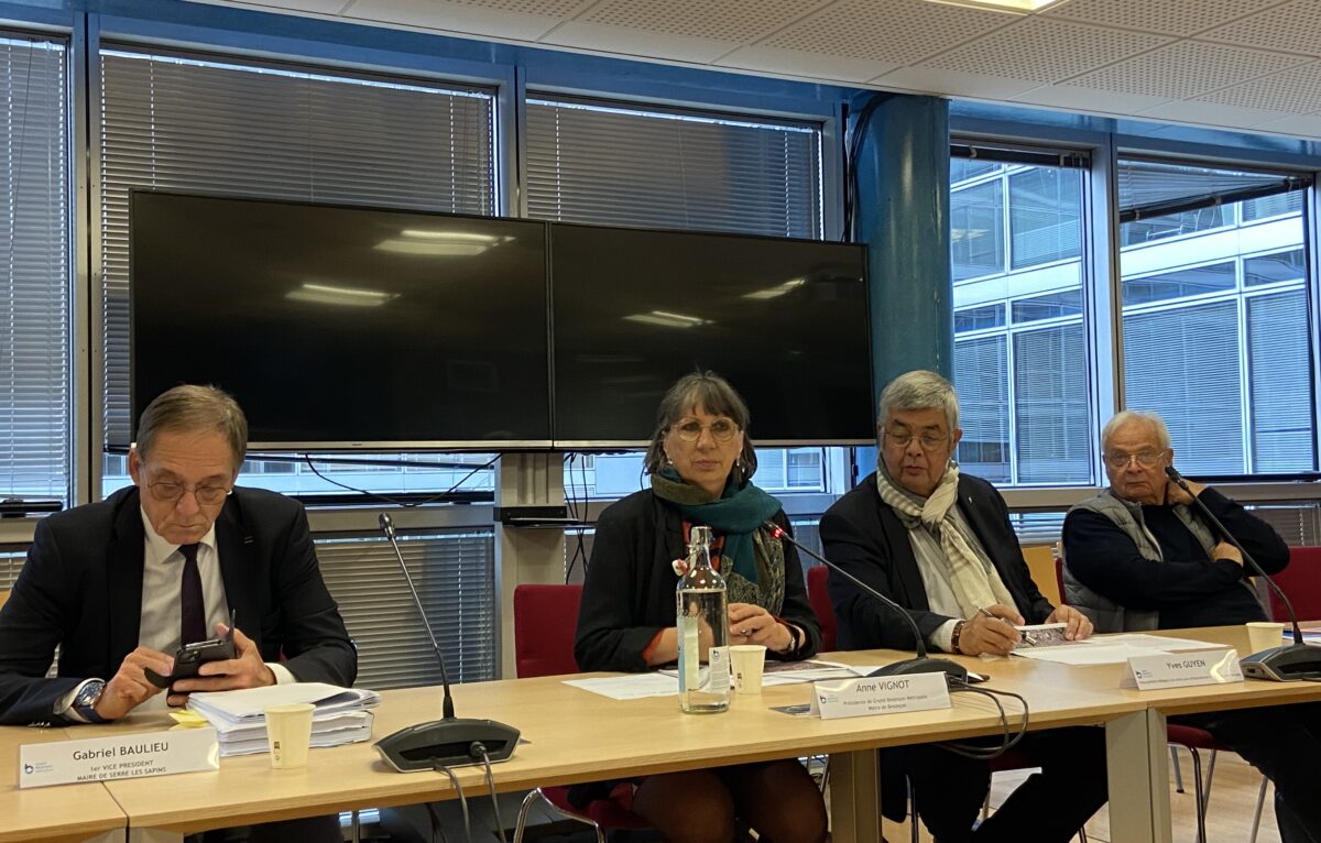 Gabriel Baulieu, Anne Vignot, Yves Guyen et Gilles Ory.  © Élodie R.