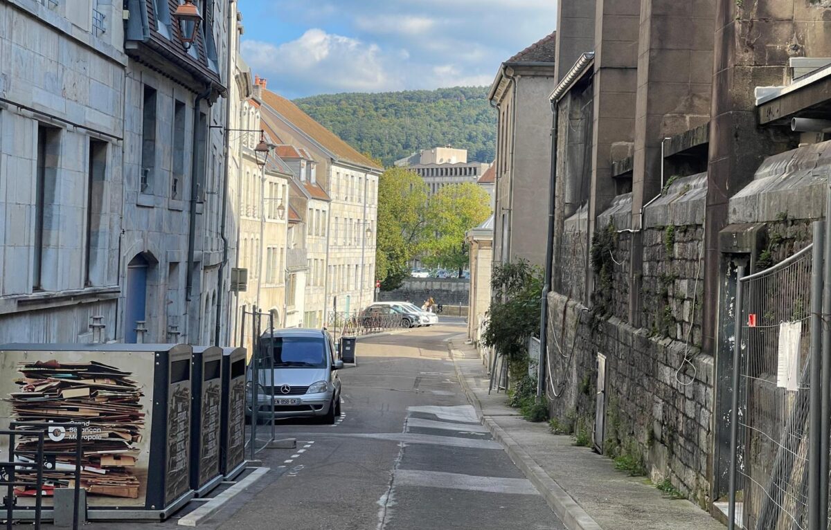 La rue Champrond à Besançon. © Alexane Alfaro
