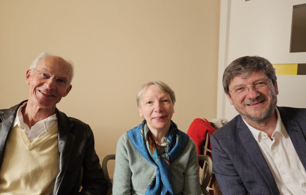 Auguste Guillot, président de l'ALAC, Marie von Arx, présidente du prix Lucien-Febvre, André-Noël  Boichat, président du prix Marcel-Aymé. © Bernadette Cordier