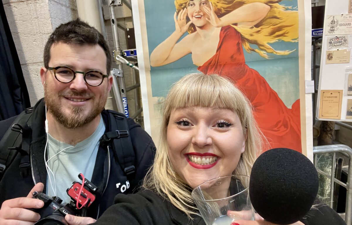 Bertrand Vinsu et Alexane Alfaro aux Absinthiades de Pontarlier le 4 octobre 2025. © Selfie