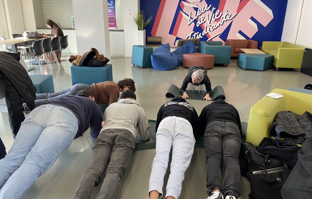 Séance de Pilates. © Élodie R.