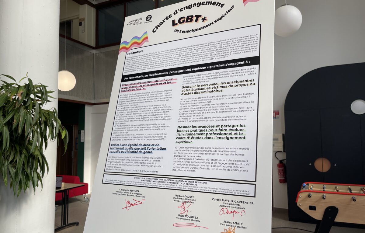 La Charte LGBT+ de L'Autre Cercle. © Alexane Alfaro