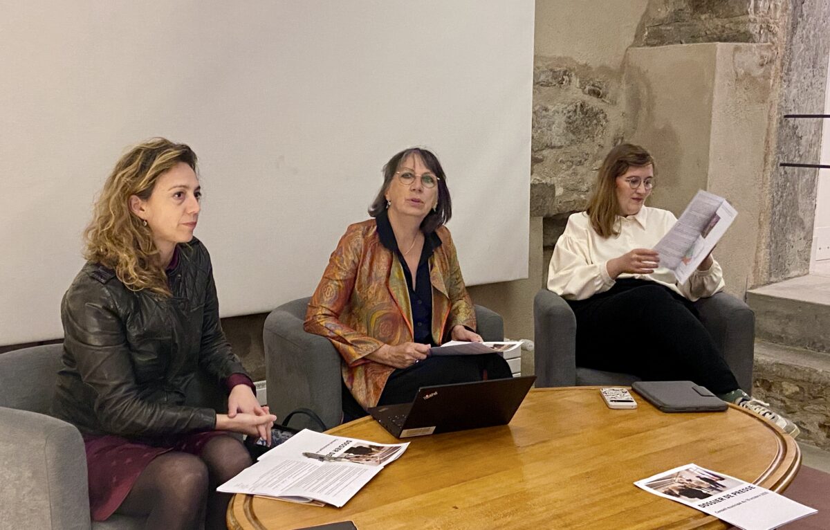 Aline Chassagne, Anne Vignot et Elise Aebischer. © Élodie R.