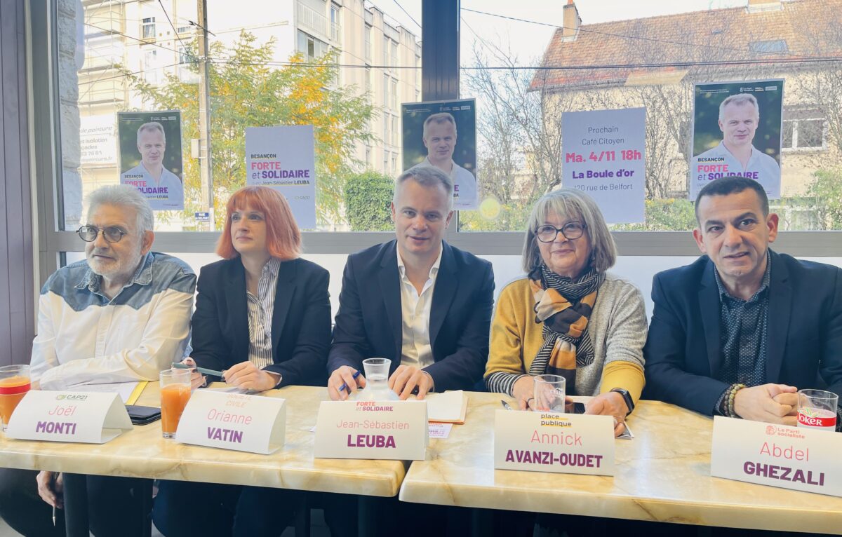 Joël Monti, Oriane Vatin, Jean-Sébastien Leuba, Annick Avanzi-Oudet et Abdel Ghezali. © Alexane Alfaro