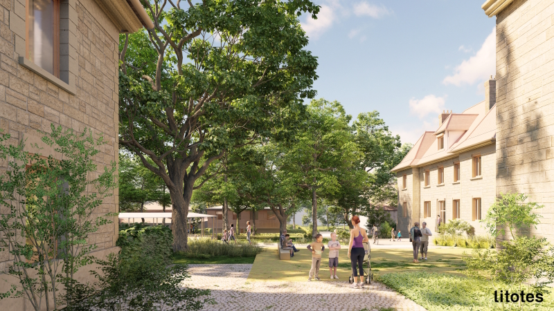 Le futur village d'enfants SOS de Besançon © Titotes