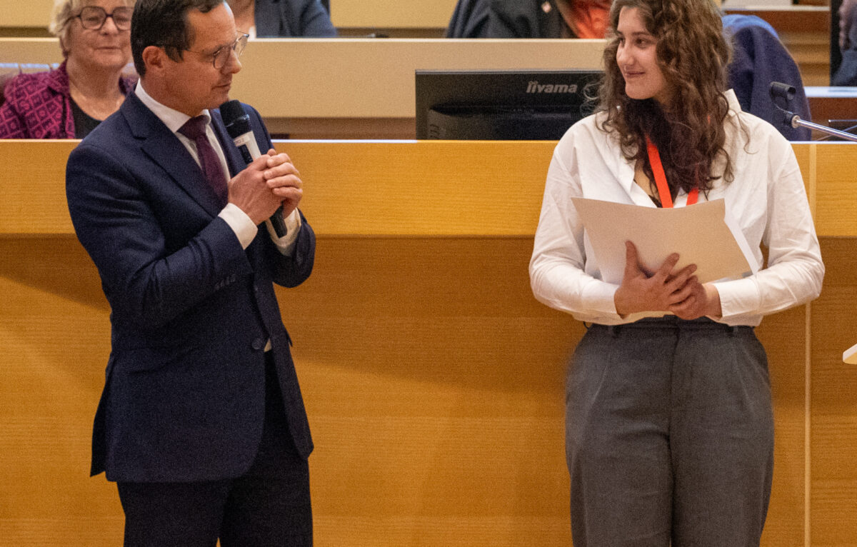 Jérôme Durain, président de la BFC et Agathe Grosjean-Seiler © Emmanuel Dumont