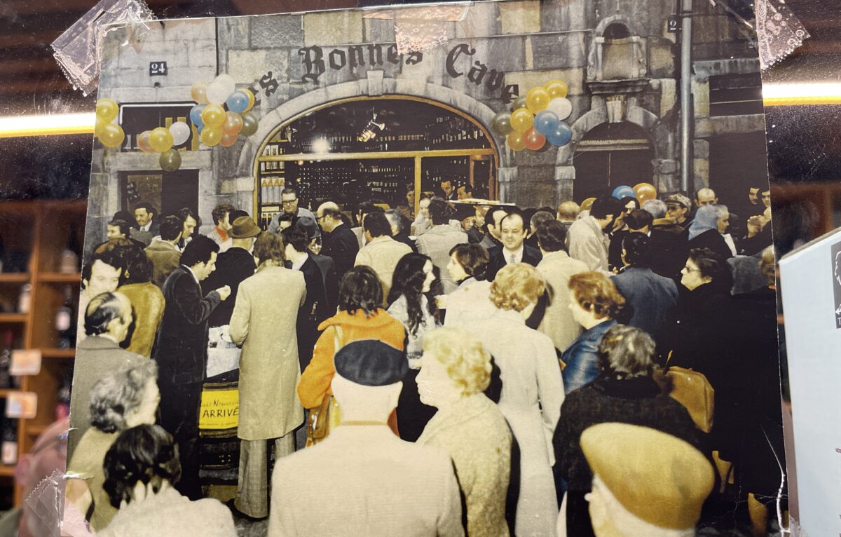 Le Beaujolais Nouveau chez Barthod en 1991. © DR