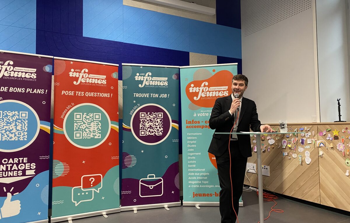 Willy Joly, président sortant d'Info Jeunes Bourgogne Franche-Comté  © Hélène Loget