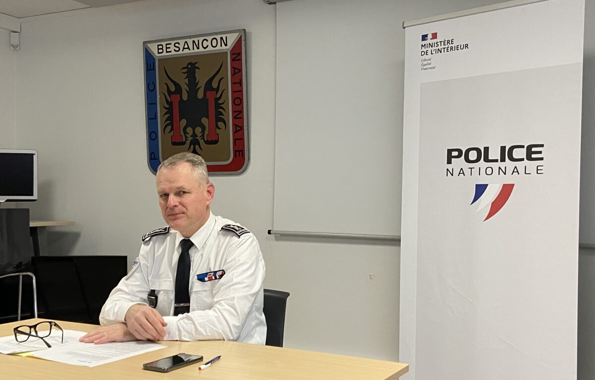 Laurent Perraut, directeur interdépartemental de la police nationale du Doubs. © Élodie R.
